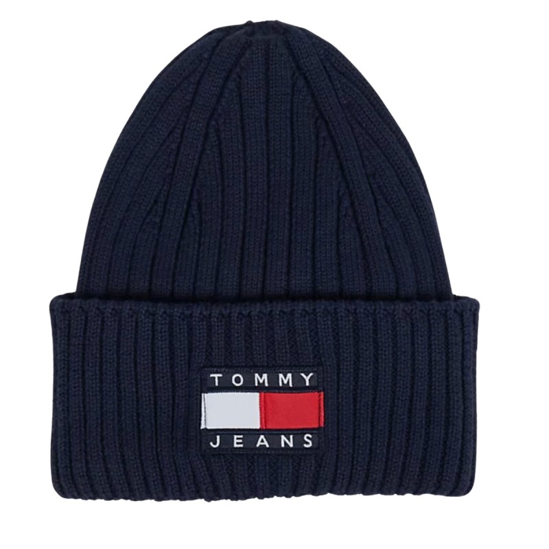 BONNET EN COTON COTELE BLEU MARINE AM0AM11689 - TOMMY JEANS