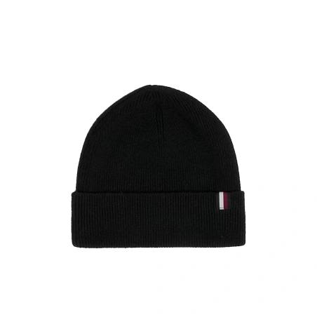 BONNET EN COTON COTELE NOIR AM0AM11483 - TOMMY HILFIGER