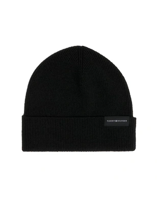 BONNET EN COTON COTELE NOIR AM0AM11483 - TOMMY HILFIGER