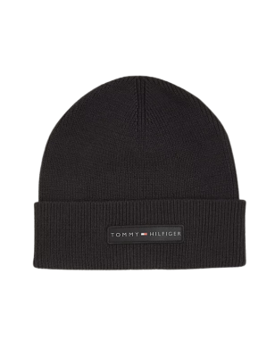 BONNET EN COTON COTELE NOIR AM0AM11495 - TOMMY HILFIGER