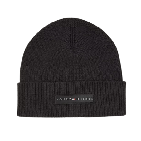 BONNET EN COTON COTELE NOIR AM0AM11495 - TOMMY HILFIGER