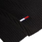 ECHARPE EN MAILLE COTELEE NOIRE AM0AM11702 - TOMMY JEANS ECHARPE EN MAILLE COTELEE NOIRE AM0AM11702 - TOMMY JEANS