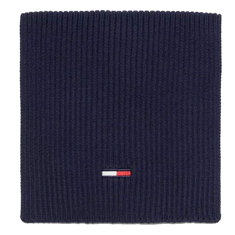 ECHARPE EN MAILLE COTELEE BLEU MARINE AM0AM11702 - TOMMY JEANS ECHARPE EN MAILLE COTELEE BLEU MARINE AM0AM11702 - TOMMY JEANS