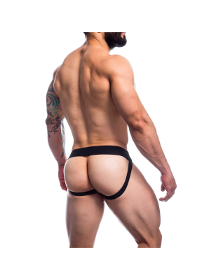 JOCKSTRAP A BANDES ROSE ET NOIR JOCKSTR4P01 - CUT4MEN