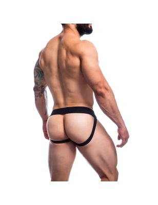 JOCKSTRAP A BANDES ROSE ET NOIR JOCKSTR4P01 - CUT4MEN