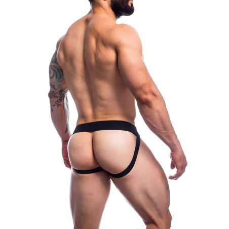 JOCKSTRAP A BANDES ROSE ET NOIR JOCKSTR4P01 - CUT4MEN