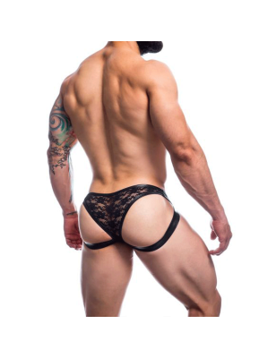 JOCKSTRAP NOIR HYBRIDE L4CE04 - CUT4MEN