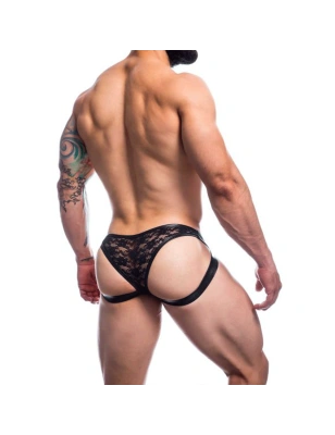 JOCKSTRAP NOIR HYBRIDE L4CE04 - CUT4MEN