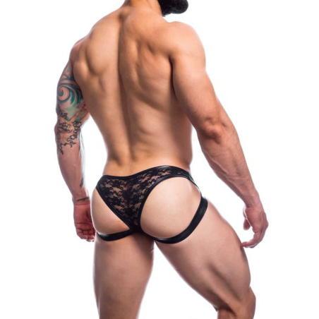 JOCKSTRAP NOIR HYBRIDE L4CE04 - CUT4MEN