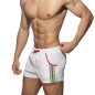 SHORT DE BAIN PRIDE RAINBOW BLANC ADS321 - ADDICTED
