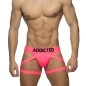HARNESS DE CUISSES ROSE FLUO ADF174 - ADDICTED FETISH