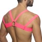 HARNESS DE POITRINE ROSE FLUO ADF173 - ADDICTED FETISH