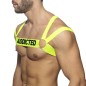 HARNESS DE POITRINE JAUNE FLUO ADF173 - ADDICTED FETISH