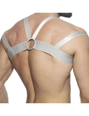 HARNESS DE POITRINE PARTY ARGENT ADF171 - ADDICTED FETISH