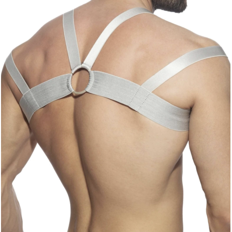 HARNESS DE POITRINE PARTY ARGENT ADF171 - ADDICTED FETISH