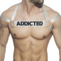 HARNESS DE POITRINE PARTY ARGENT ADF171 - ADDICTED FETISH
