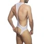 BODY BOTTOMLESS GLITTER BLANC ADF189 - ADDICTED FETISH