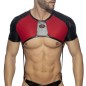 CROP TOP AVEC SANGLES NOIR ADF160 - ADDICTED FETISH