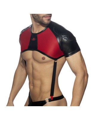 CROP TOP AVEC SANGLES NOIR ADF160 - ADDICTED FETISH