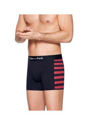 PACK DE DEUX BOXERS MARINE ET FUCHSIA - E658G19 - EDEN PARK