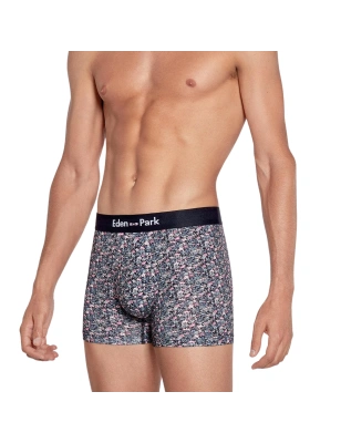 BOXER FLEURI MARINE ET ROSE EN COTON - EP1221H3800 - EDEN PARK