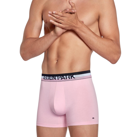 PACK DE DEUX BOXERS NOIR ET ROSE EP1221H10P2 - EDEN PARK