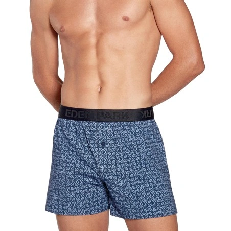 CALECON BLEU MARINE EN COTON MOTIF EP - EP1261H3500  - EDEN PARK