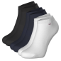 PACK 3 PAIRES DE CHAUSSETTES BASSES UNIS BLANCHES MARINE ET NOIRES EP1723A06P3 - EDEN PARK