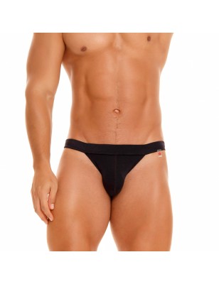 SLIP BIKINI GAROTO EN NYLON NOIR BRILLANT 1827 - JOR