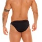 SLIP BIKINI GAROTO EN NYLON NOIR BRILLANT 1827 - JOR