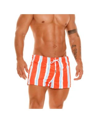 MINI SHORT DE BAIN PORTOFINO BLEU/BLANC/ORANGE 1907 - JOR