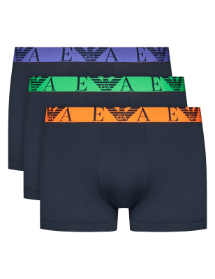 PACK DE 3 BOXER COTON MARINE 111357-4R715 - EMPORIO ARMANI