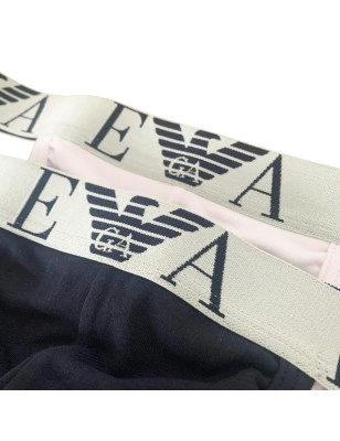 PACK DE 2 JOCKSTRAP COTON BLANC ET MARINE 111932-4R715 - EMPORIO ARMANI