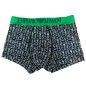 BOXER MONOGRAMME EN COTON VERT ET NOIR 111290-4R508  - EMPORIO ARMANI