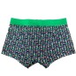 BOXER MONOGRAMME EN COTON VERT ET NOIR 111290-4R508  - EMPORIO ARMANI
