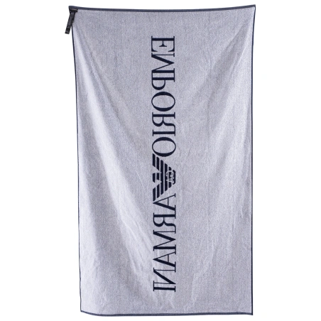 DRAP DE BAIN REVERSIBLE LOGOTE MARINE ET BLANC 231772-4R451- EMPORIO ARMANI