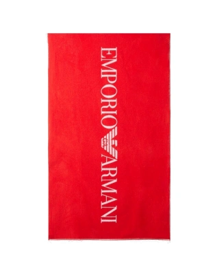 DRAP DE BAIN REVERSIBLE LOGOTE ROUGE ET BLANC 231772-4R451 - EMPORIO ARMANI