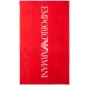 DRAP DE BAIN REVERSIBLE LOGOTE ROUGE ET BLANC 231772-4R451 - EMPORIO ARMANI
