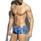 BOXER COURT STORM GLITTER ARGENT ET BLEU UN593 – ES COLLECTION