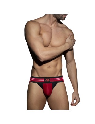 JOCKSTRAP FETISH DOUBLE CEINTURE ROUGE ADF114 - ADDICTED FETISH