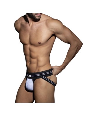 JOCKSTRAP FETISH DOUBLE CEINTURE BLANC ADF114 - ADDICTED FETISH