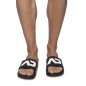 CLAQUETTES SLIDES NOIRES ET BLANCHES AD1141 - ADDICTED CLAQUETTES SLIDES NOIRES ET BLANCHES AD1141 - ADDICTED