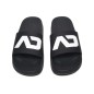 CLAQUETTES SLIDES NOIRES ET BLANCHES AD1141 - ADDICTED