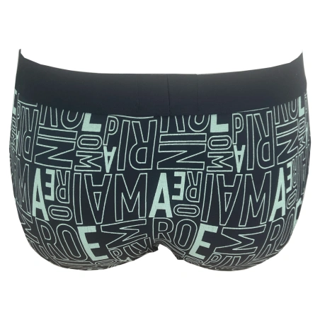 SLIP COTON LOGOTE MARINE ET VERT CLAIR 110814-4R506 - EMPORIO ARMANI