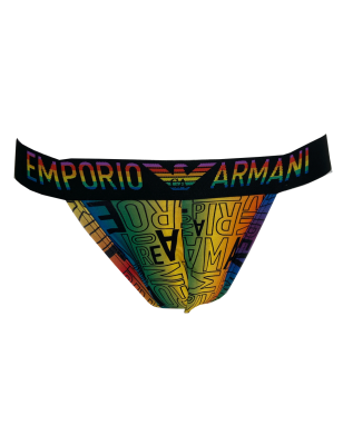 PACK DE 2 JOCKSTRAPS PRIDE NOIR 111932-4R513 - EMPORIO ARMANI