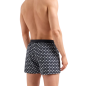 BOXER COTON A MOTIFS NOIR/GRIS ET BLANC 112072-4R504 - EMPORIO ARMANI