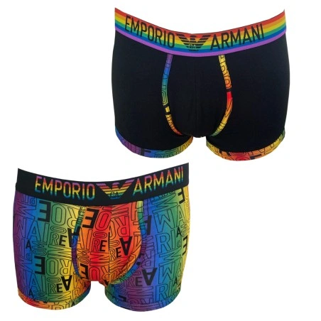 PACK DE 2 BOXER PRIDE NOIR 112023-4R513 - EMPORIO ARMANI