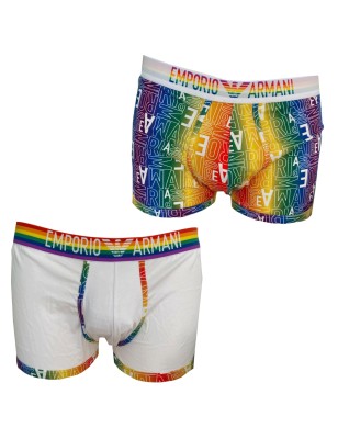 PACK DE 2 BOXER PRIDE BLANC 112023-4R513 - EMPORIO ARMANI