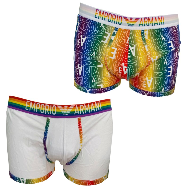 PACK DE 2 BOXER PRIDE BLANC 12023-4R513 - EMPORIO ARMANI