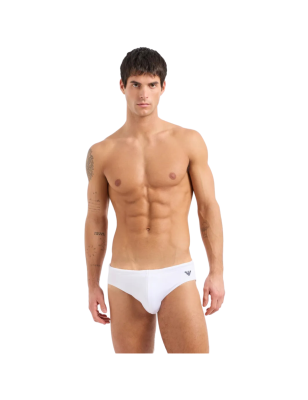 SLIP DE BAIN MICROFIBRE COURT BLANC 211722-4R401 - EMPORIO ARMANI